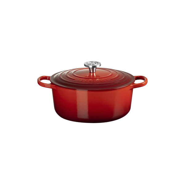 Signature Round Cocotte | 26 cm | Cerise, Le Creuset