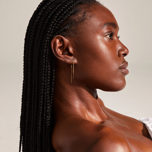 TAHOE Chain Earrings, gold plated, Pilgrim