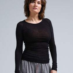 Elvira Blouse, black, Seamless Basic