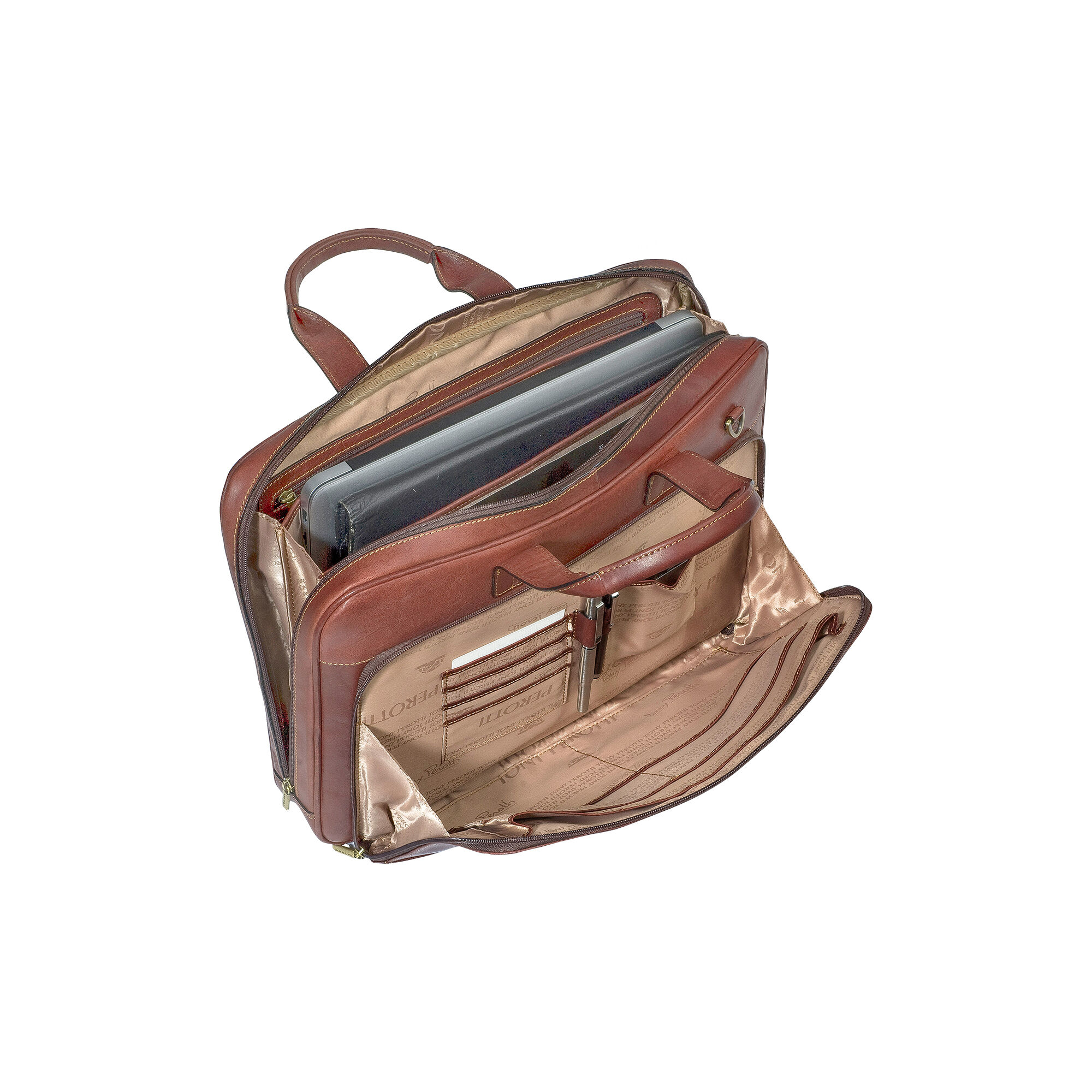 1 compartment Laptop bag dark brown