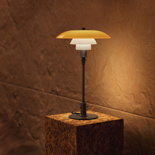 PH 3/2 Table Lamp Centenary Edition, amber/opal white, Louis Poulsen
