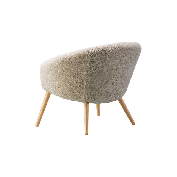 Ditzel Lounge Chair, white/lacquered oak Ditzel Lounge Chair, white/lacquered oak, Fredericia Furniture