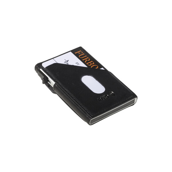 Slim Cardholder with coinpocket, black, Tony Perotti