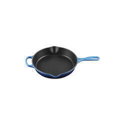 Signature cast iron deep skillet &Oslash; 26 cm, azure blue, Le Creuset
