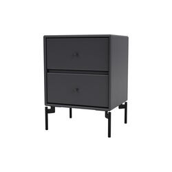 DRIFT Night Table with Legs, 04 anthracite/black, Montana Furniture