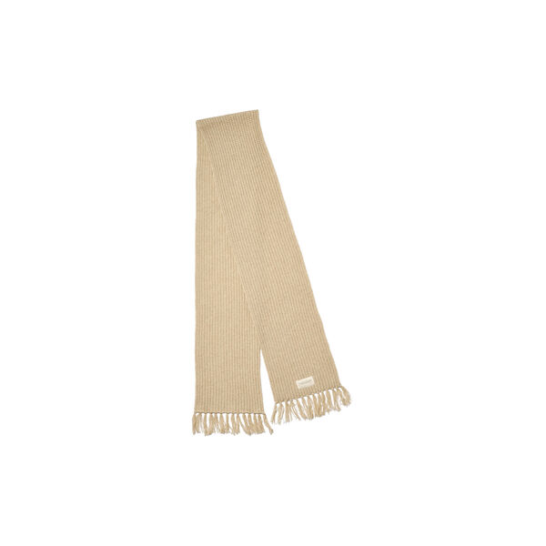Knitted Scarf Fringes Chamonix, fossil melange, Rethinkit