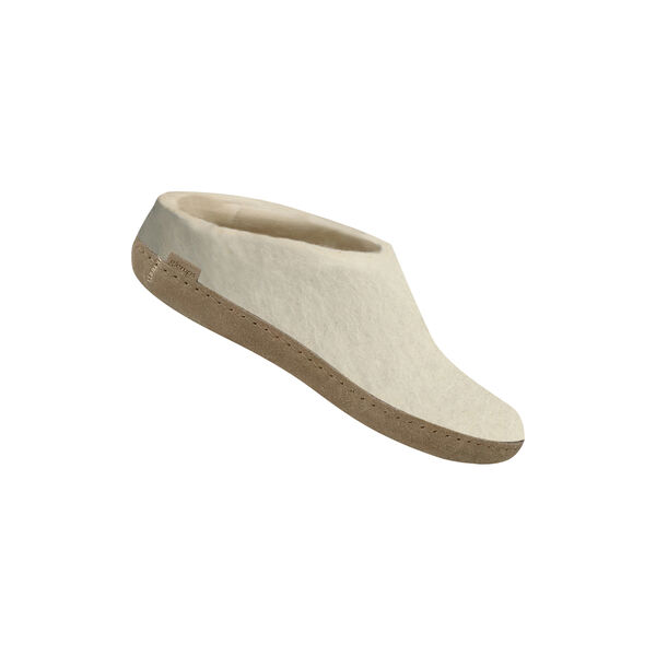 Felt Slippers, white Felt Slippers, white, Glerups