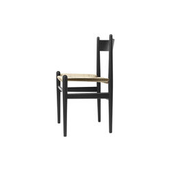 CH36 Dining Chair, black lacquered oak/natural, Carl Hansen & Søn