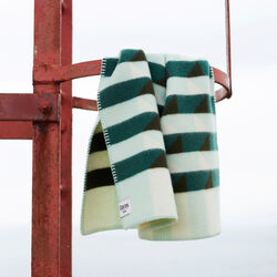 KVAM Baby Size Throw, green, Røros Tweed