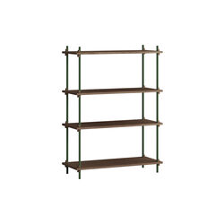 Shelving Classic Medium, smoked oak/pine green, MOEBE