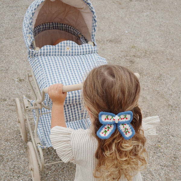 Doll Pram, captains blue check Doll Pram, captains blue check, Konges Sløjd