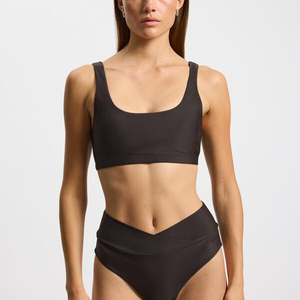 Bikini Top Bay, almost black, Rethinkit