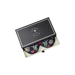 Eye Mask, floral garden black, Fan Palm