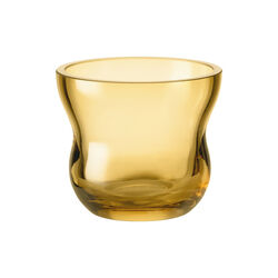 Calabas Tealight Holder, amber, Holmegaard