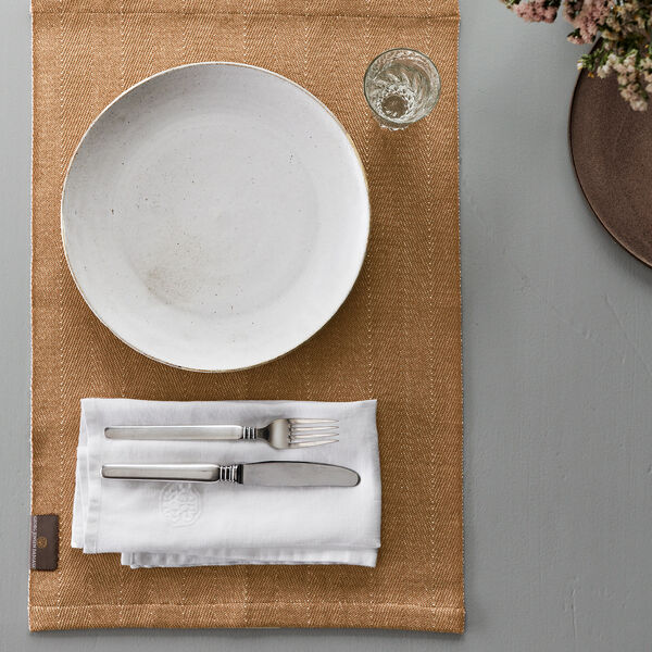 HERRINGBONE Placemat, ler, Georg Jensen Damask