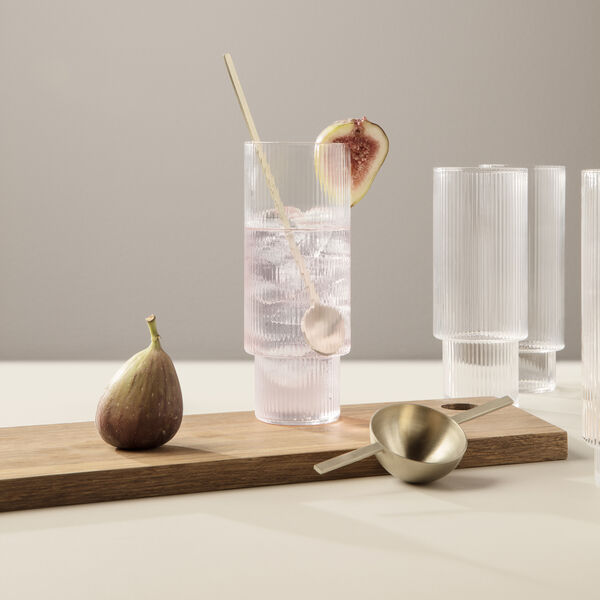 Ripple Long Drink Glasses 4 pcs, ferm LIVING