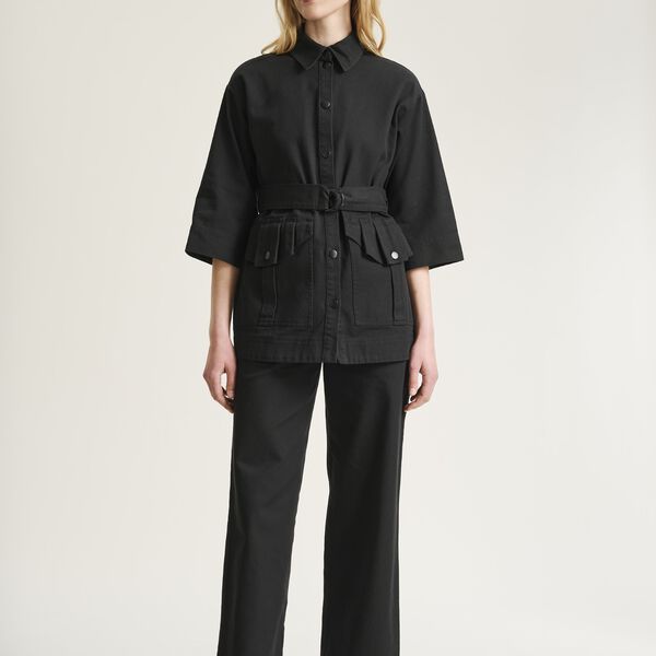 Hayato long jacket, black, BITTE KAI RAND