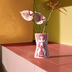 Nina Vase, pink/red, Bj&oslash;rn Wiinblad