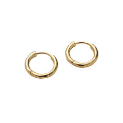 Spirit Huggies Medium, gold plated, Pernille Corydon Jewellery