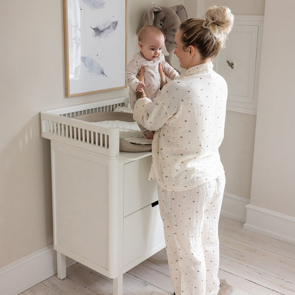 Sebra Changing Unit with Drawers, classic white, Sebra