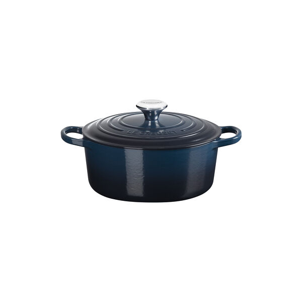 Signature round cast iron pot &Oslash; 24 cm, nuit, Le Creuset