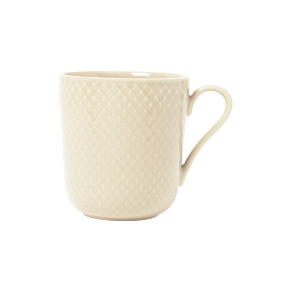 Rhombe Earth Mug with handle, marble, Lyngby Porcelæn