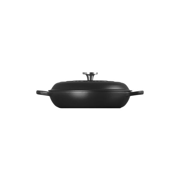 Signature Round Braiser | 30 cm | Matte Black, Le Creuset