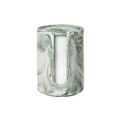 Mist Cotton Pad Holder, emerald off-white, Ferm Living