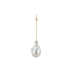 Fryd Barok Pearl Ear-Pendant, gold, Ro Copenhagen