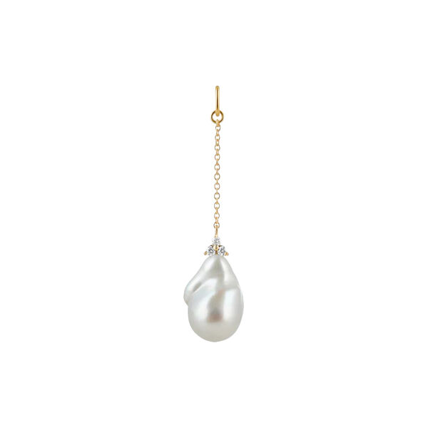 Fryd Barok Pearl Ear-Pendant, gold, Ro Copenhagen