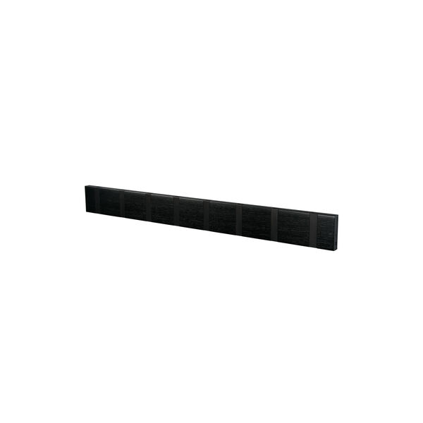 KNAX Horizontal 8 Coat Rack, black, LoCa