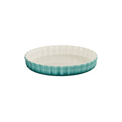 Heritage Fluted Flan Dish, bleu riviera, Le Creuset
