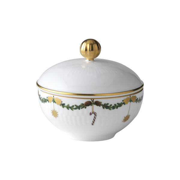 Star Fluted Christmas Sugar Bowl, Royal Copenhagen