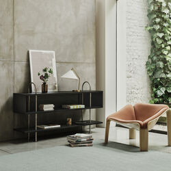 Keen Shelving, steel/ash veneer, GUBI