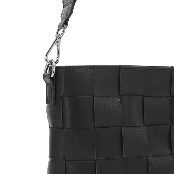 Braided Squared Cross-Body, black, Ilse Jacobsen Hornb&aelig;k