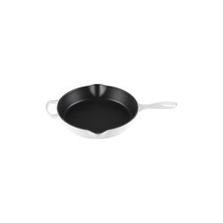 Signature cast iron deep skillet &Oslash; 26 cm, white, Le Creuset