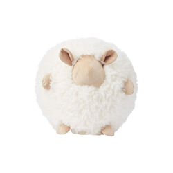 Cute Sheep Round Cushion Ø 26 cm, white/beige, NATURES Collection