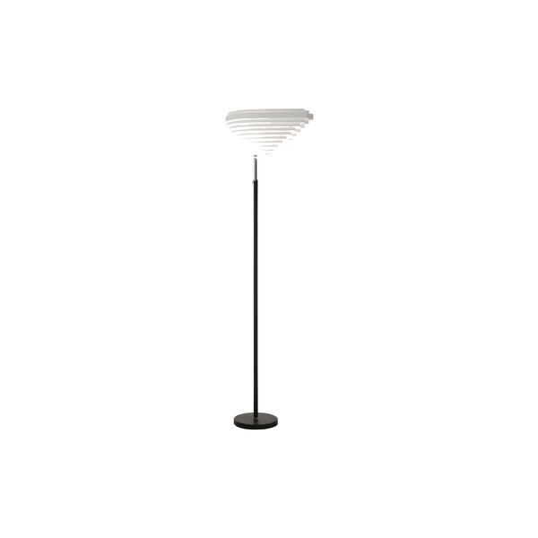 Floor Light A805 &ldquo;Angel Wing&ldquo;, nickel-plated brass, Artek