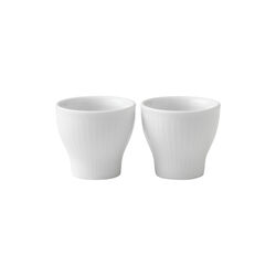 White Fluted Egg Cup, 2 pcs, Royal Copenhagen