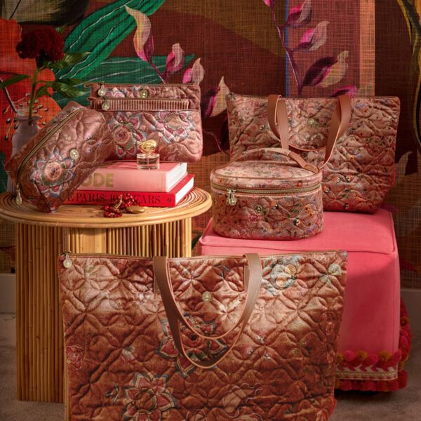 Cleo Beauty Case FloraBangelore, sand, Pip Studio