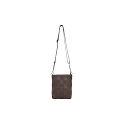 Braided Squared Cross-Body, chocolate brown, Ilse Jacobsen Hornb&aelig;k