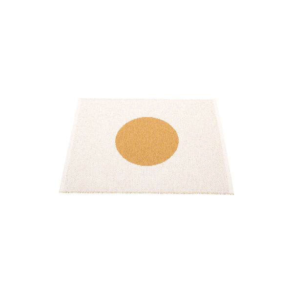 Vera Plastic Rug, ochre/vanilla, Pappelina