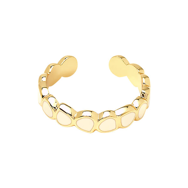 LUMI ring, sand white LUMI ring, sand white, bangle up