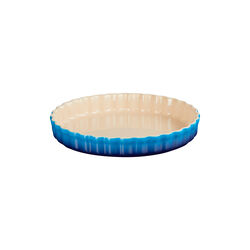 Heritage Fluted Flan Dish, azure blue, Le Creuset