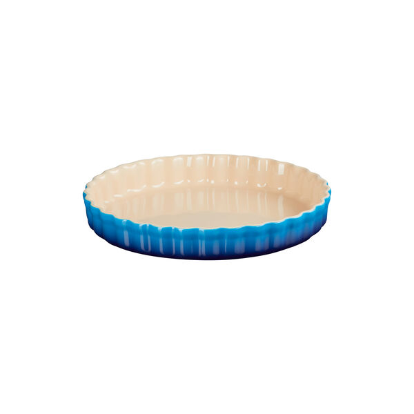 Heritage Fluted Flan Dish, azure blue, Le Creuset