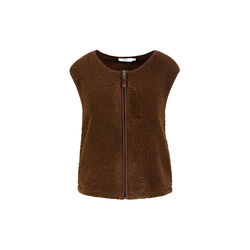 CC Heart JAMIE fleece vest, chocolate brown, Coster Copenhagen