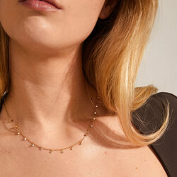 MAJA Crystal Multi Drops Bracelet, gold plated, Pilgrim