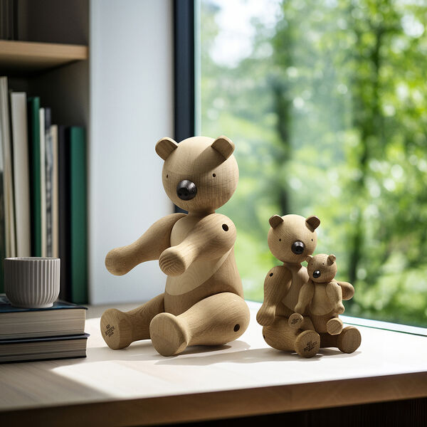 Bear Large, oak/maple, Kay Bojesen Denmark