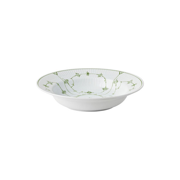 Green Fluted Plain Deep Plate &Oslash; 23 cm, Royal Copenhagen