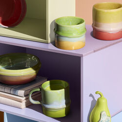 Poppery Mug, yellow/apple green/pink, K&auml;hler